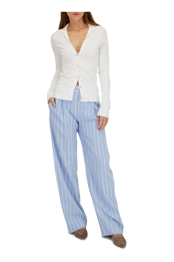 Vince - Celestine & Optic White High Waist Stripe Pant