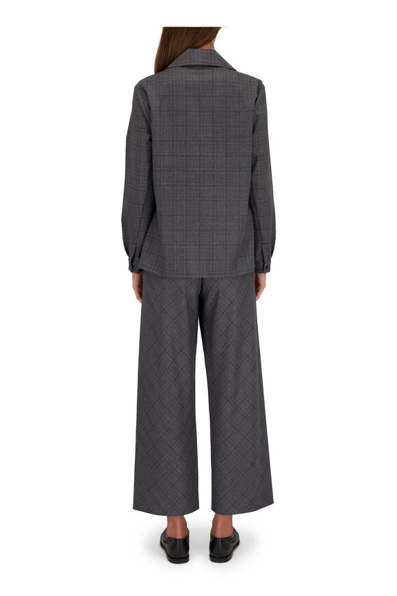 Peter Cohen - Cropped Gray Glen Plaid Pant 