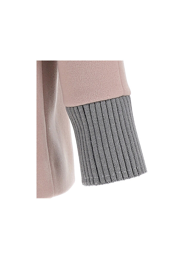 Herno - New Lana Blush Double-Faced Wool Knit Coat