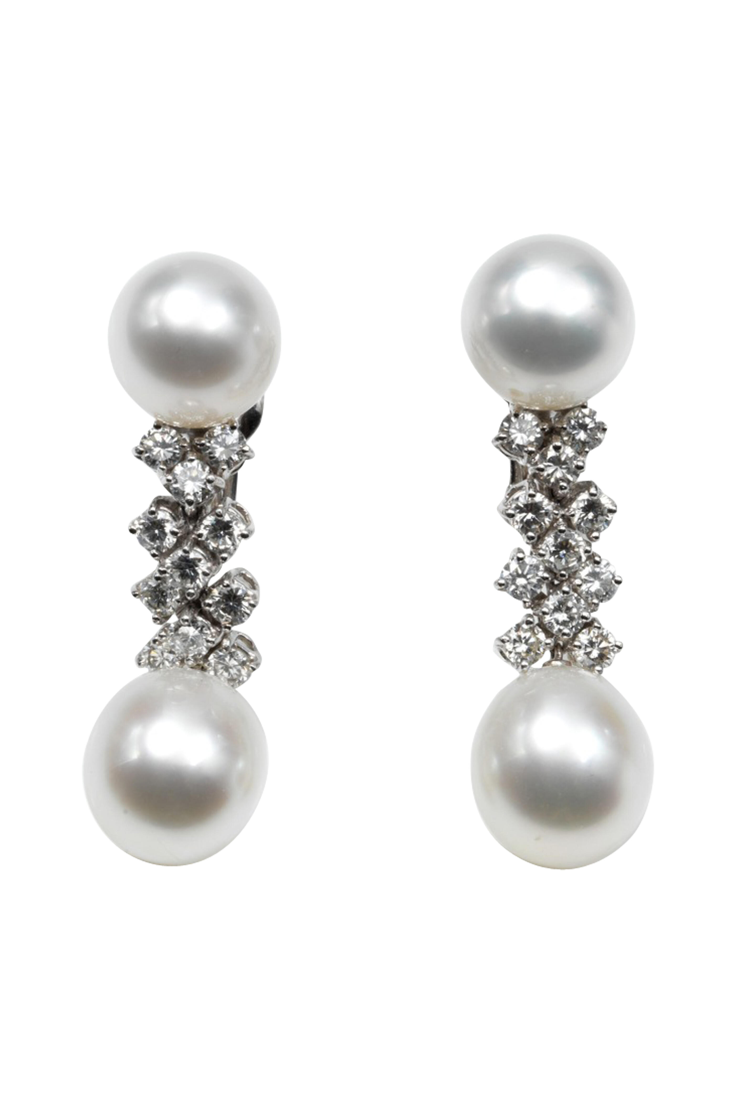 Assael - Pearl Button Drop Earrings