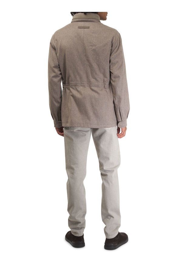 Zegna - Oasi Brown Cashmere Turtleneck