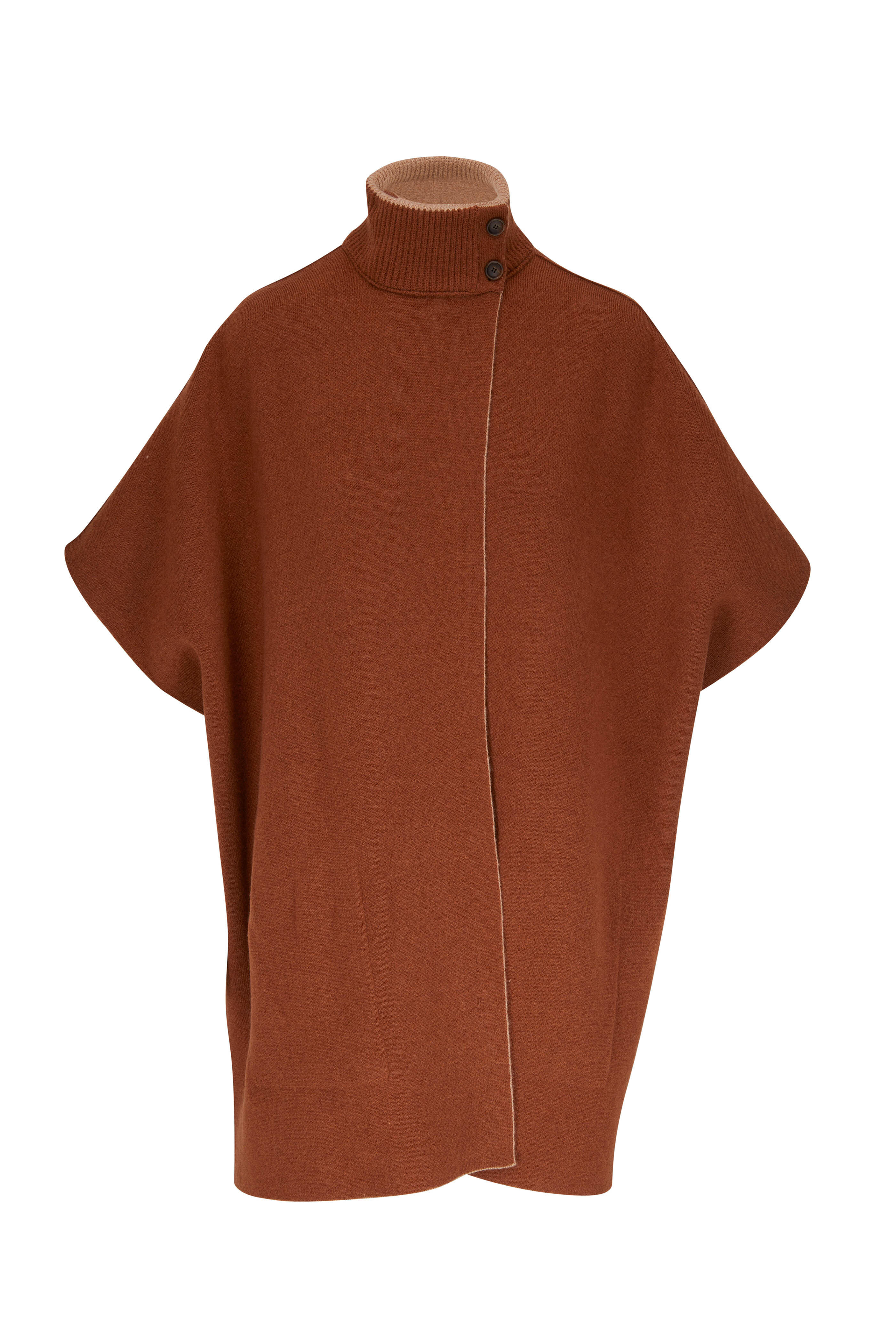 【Kheiki】 BROWN \"Collarless Knit Jacket\" Kheiki】 BROWN 