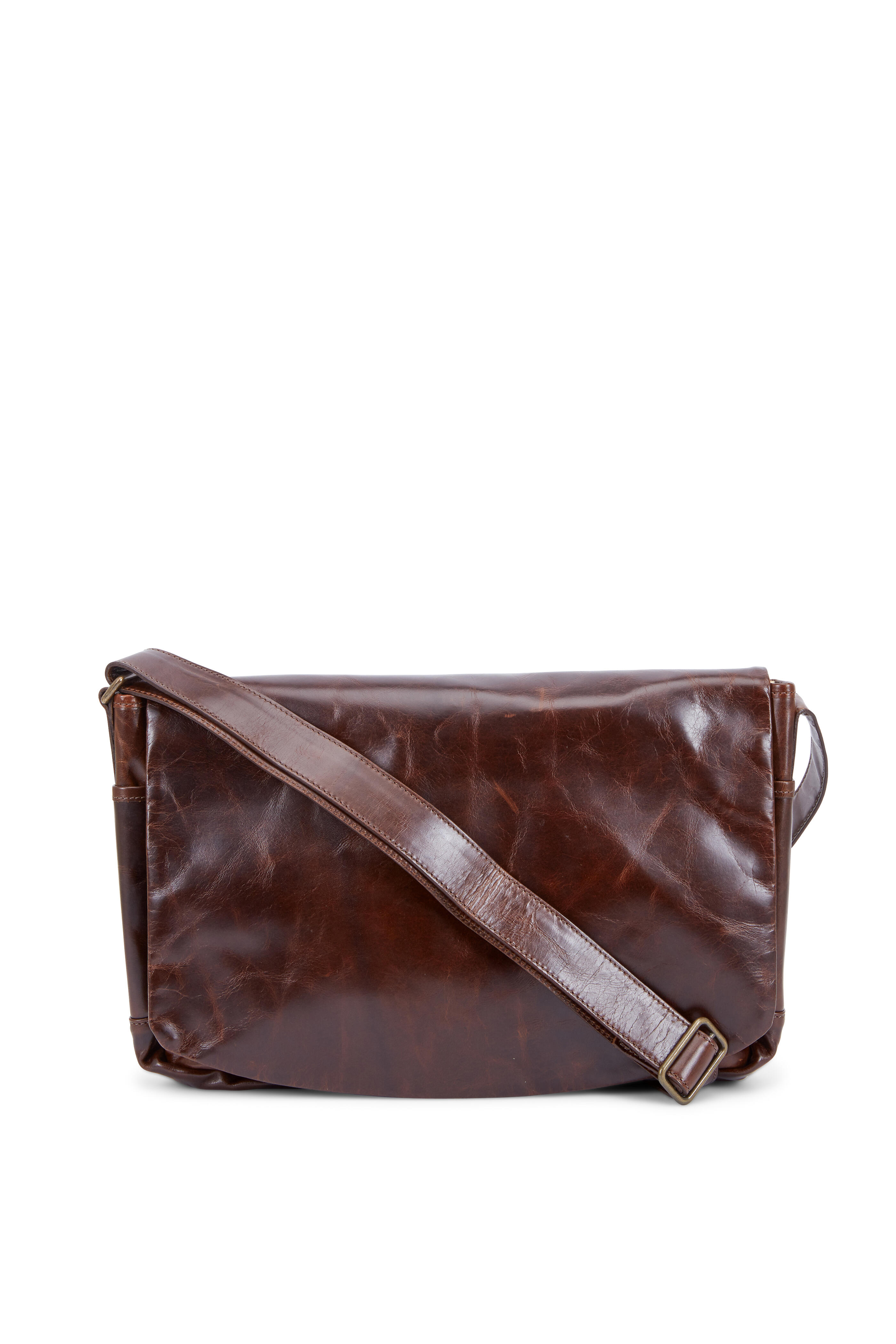 Moore & Giles - Sackett Brompton Brown Leather Messenger Bag