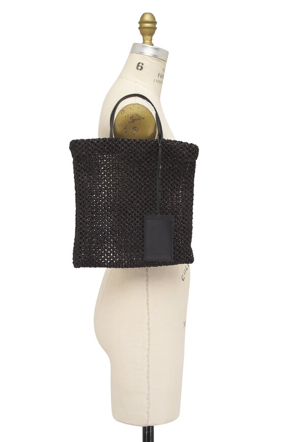 The Row Mini Barn Black Raffia Tote - view 5
