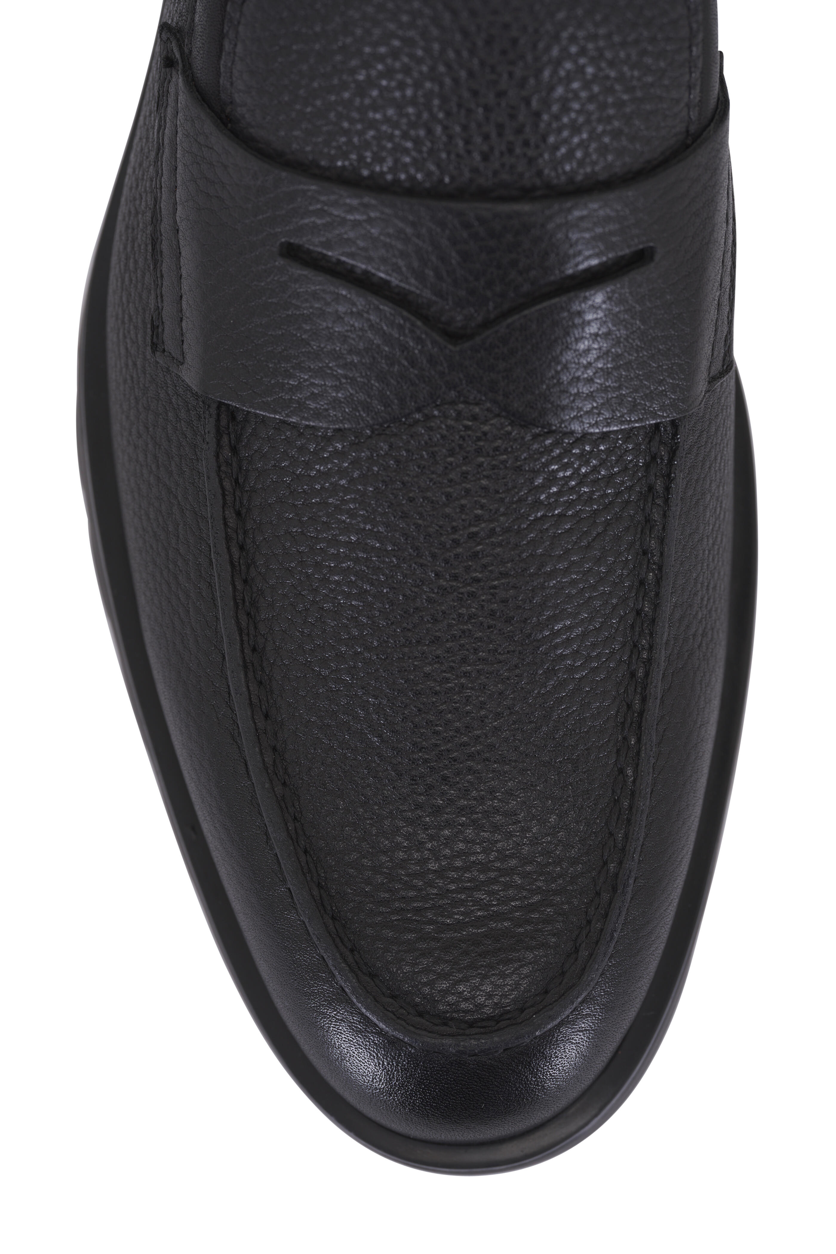 Santoni - Rock Black Leather Loafer