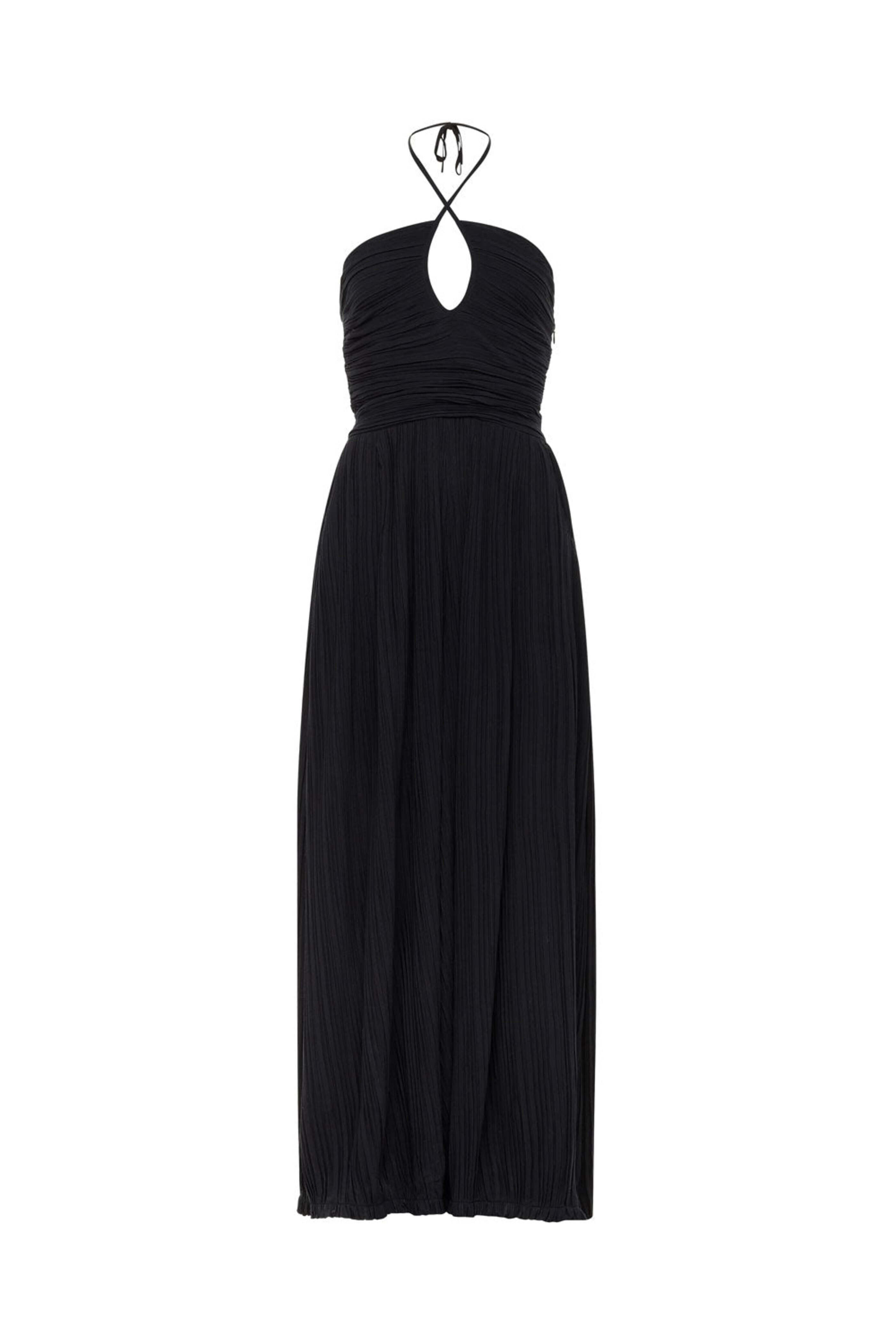 Carolina K - Black Pleated Carmen Jumpsuit