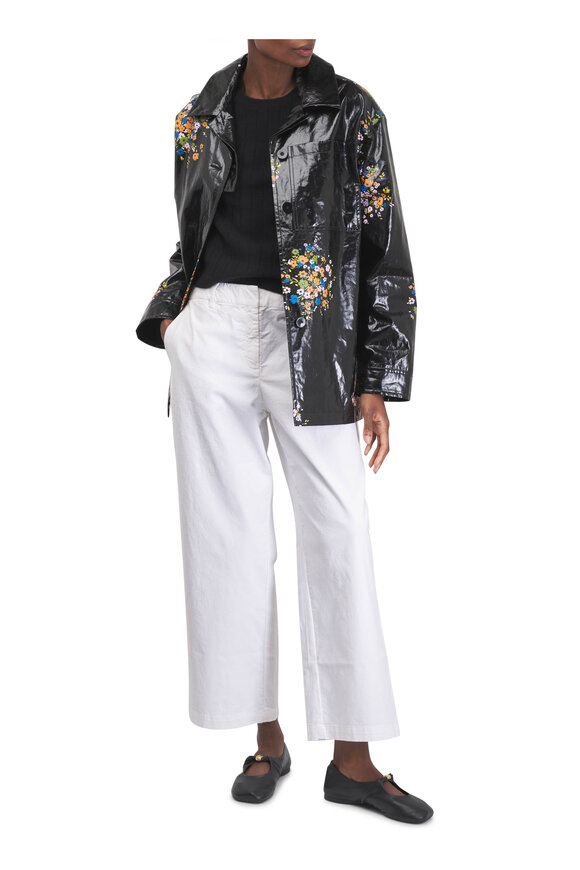 Nili Lotan Nohan White Straight Leg Pant - view 2