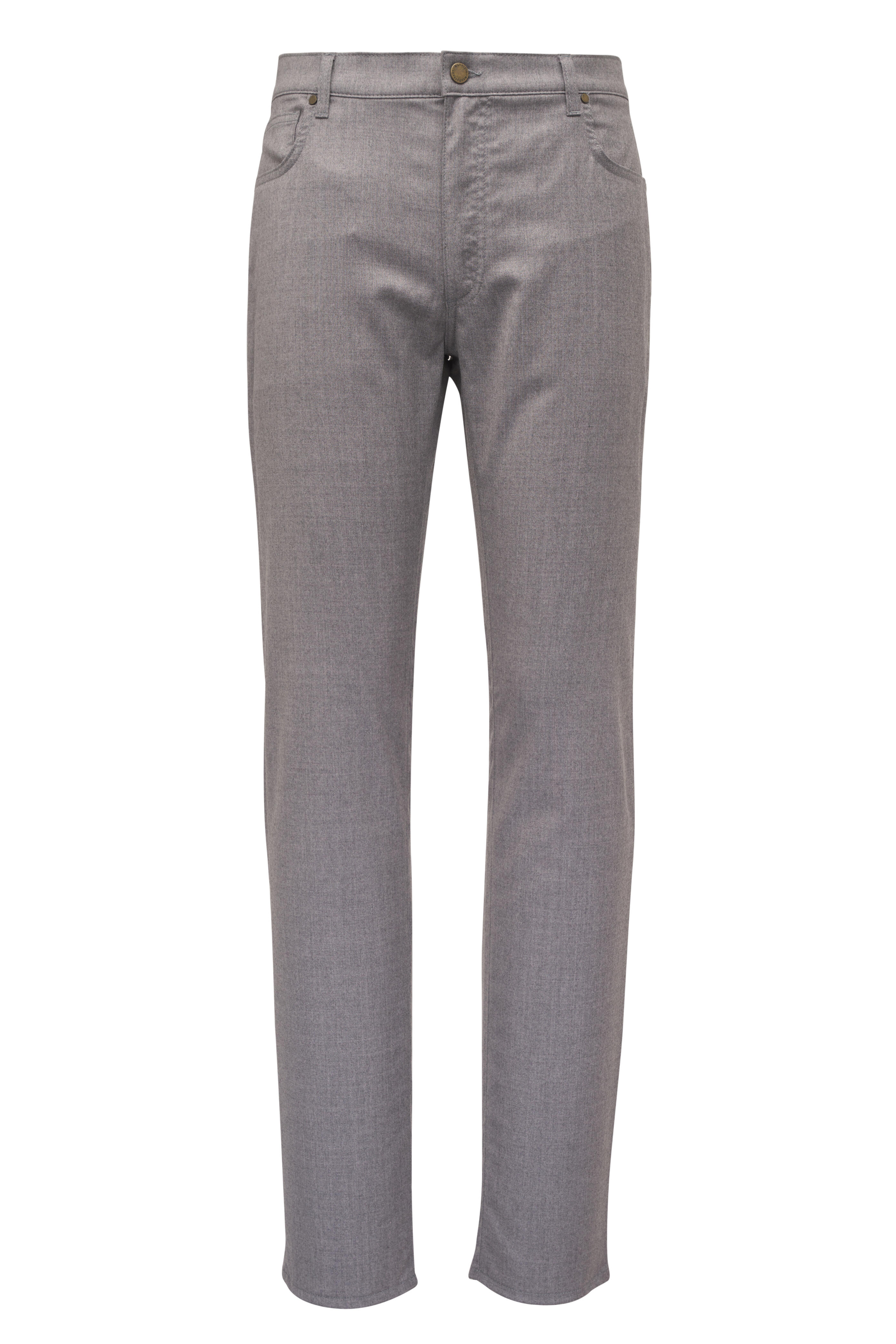 Maurizio Baldassari - Light Gray Flannel Five Pocket Pant