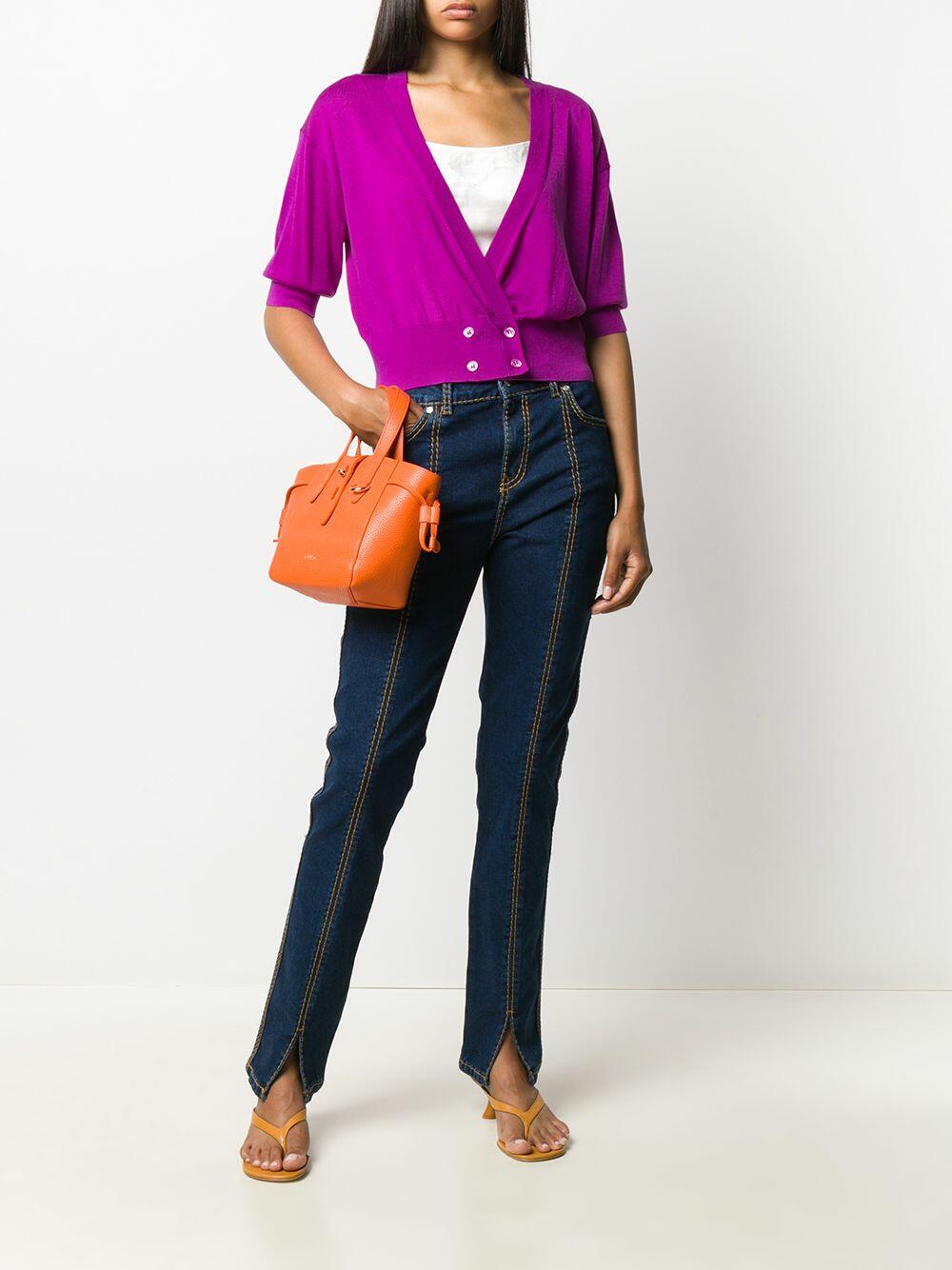 Dorothee Schumacher - Fuchsia Lightweight Elbow Sleeve Cropped Cardigan