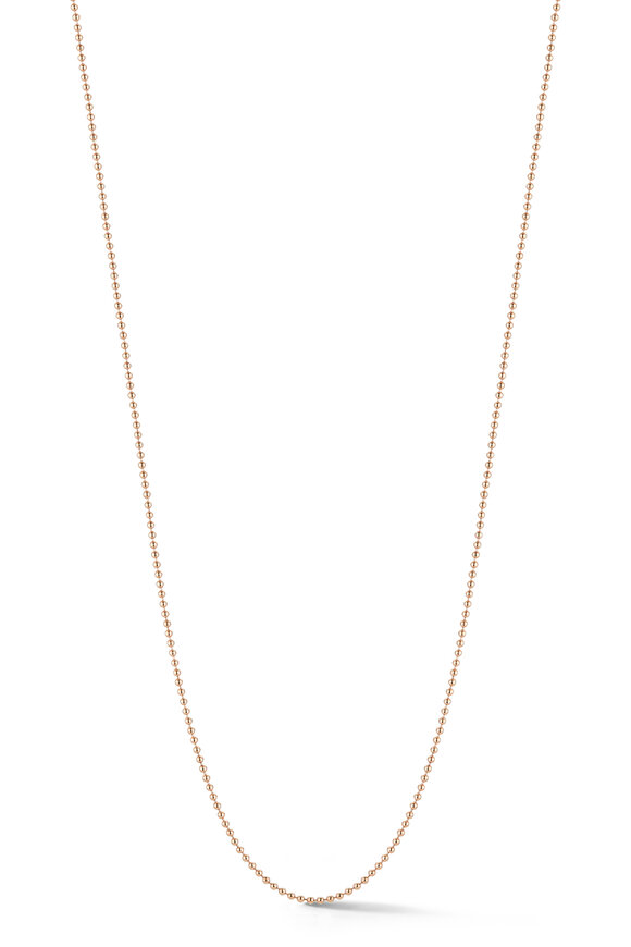 Walters Faith Rose Gold Ball Chain Necklace