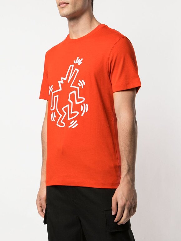 Lacoste - Keith Haring Red Printed T-Shirt