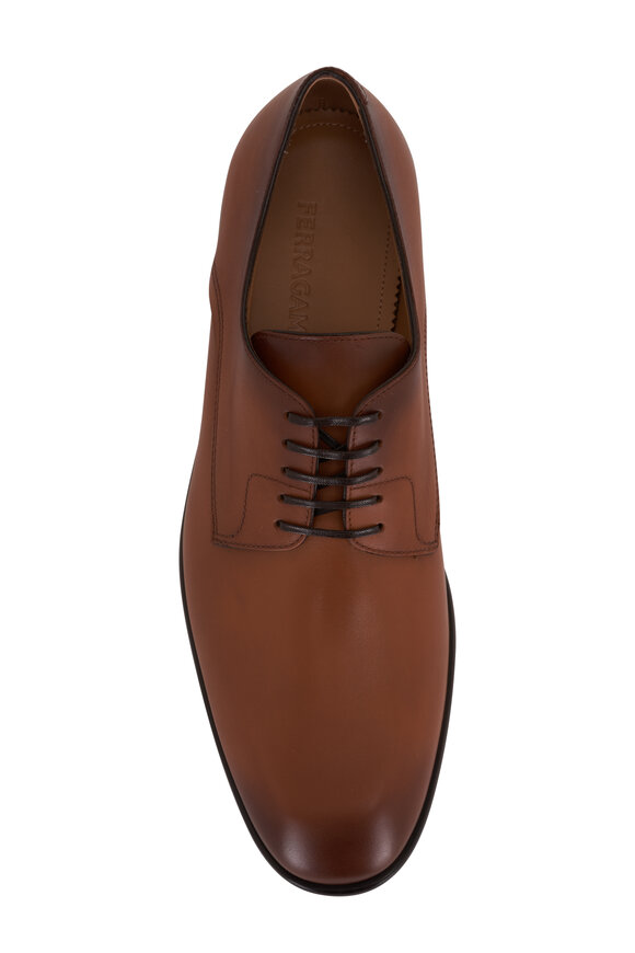 Ferragamo - Fosco New Vicuna Leather Derby Shoe