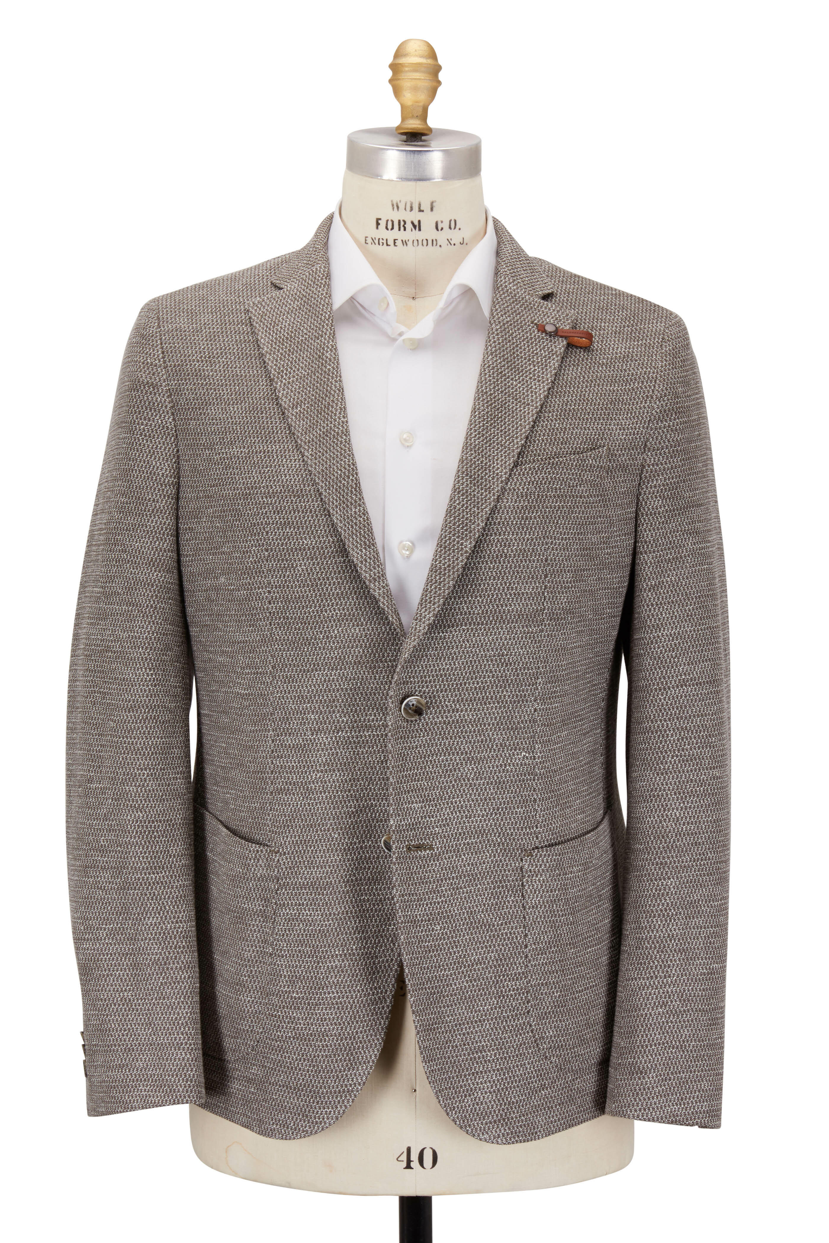 Baldessarini - Natural Cotton & Linen Textured Sportcoat