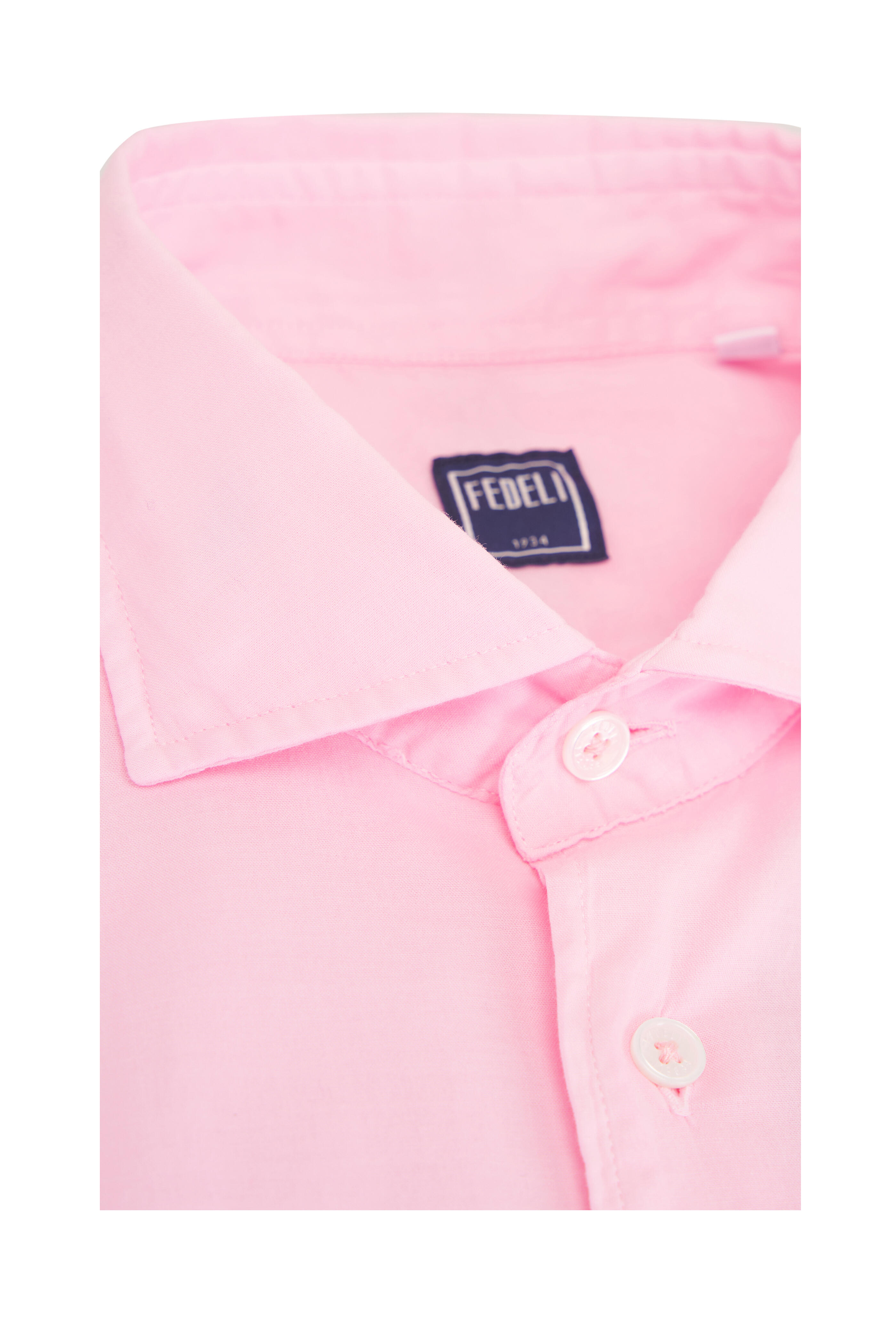 Fedeli - Light Pink Cotton Sport Shirt - view 2