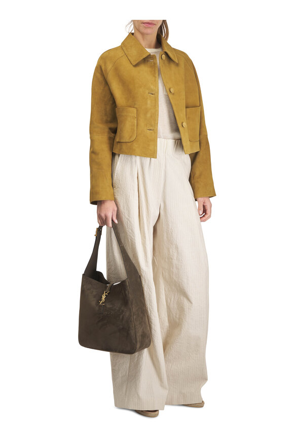 Dries Van Noten Pila Ecru Stripe Washed Cotton Pant - view 2