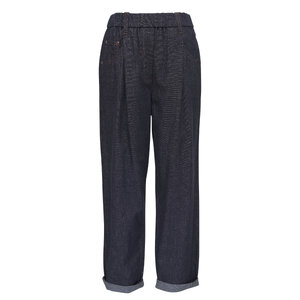 【関税込み】BRUNELLO CUCINELLI COTTON TROUSERS Brunello Cucinelli - Black Stretch Cotton Straight Leg Pant