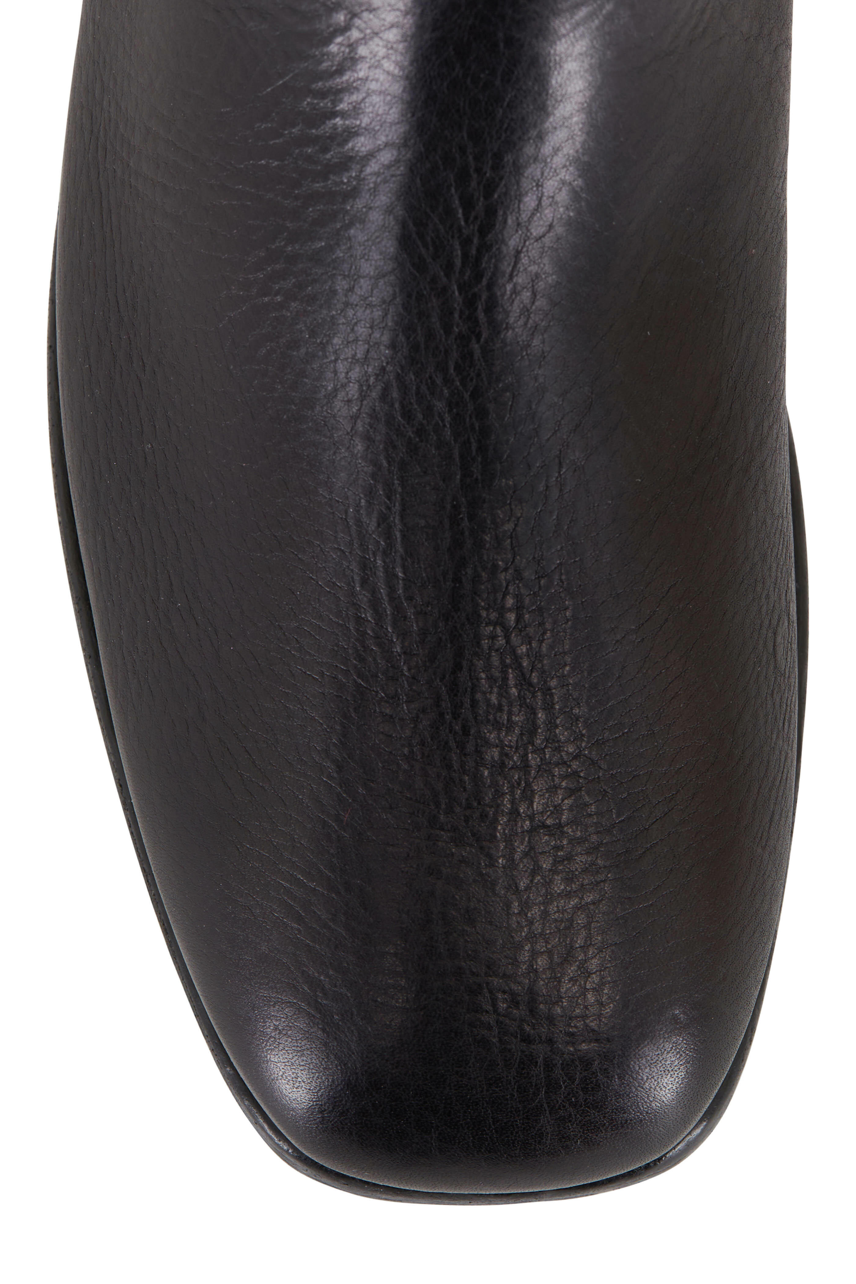 The Row - Ranger Black Leather Short Boot, 25mm