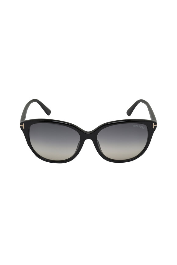 Tom Ford Eyewear - Amarra Polarized Shiny Black Sunglasses