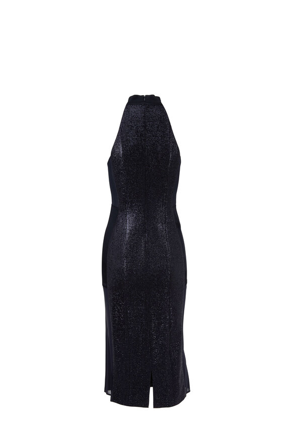 Galvan - Midnight Blue Halter Dress