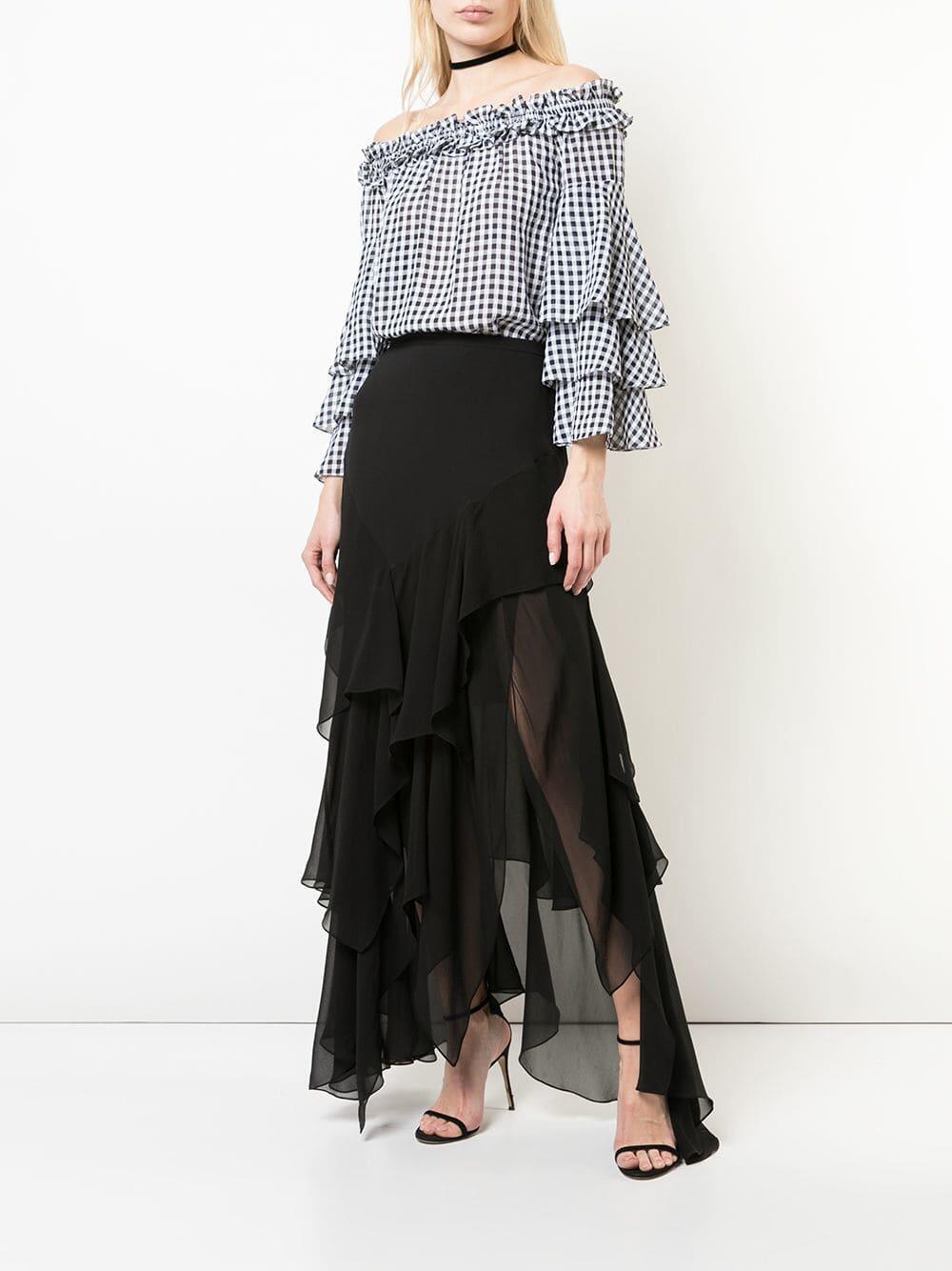 Michael Kors Collection - Black & White Gingham Off-The