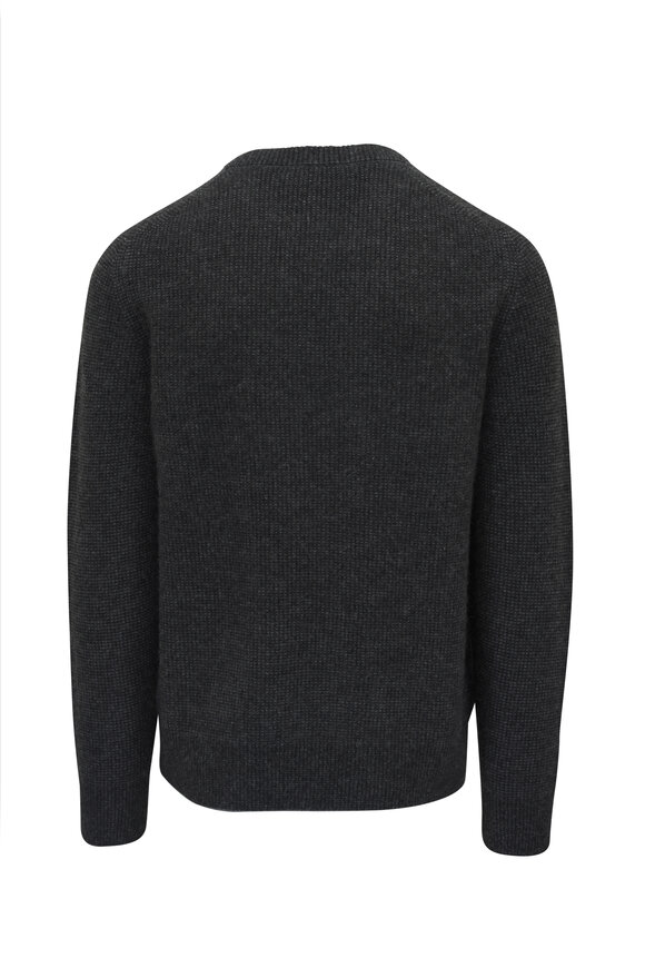 Vince - Dark Heather Gray Cashmere Crewneck Sweater