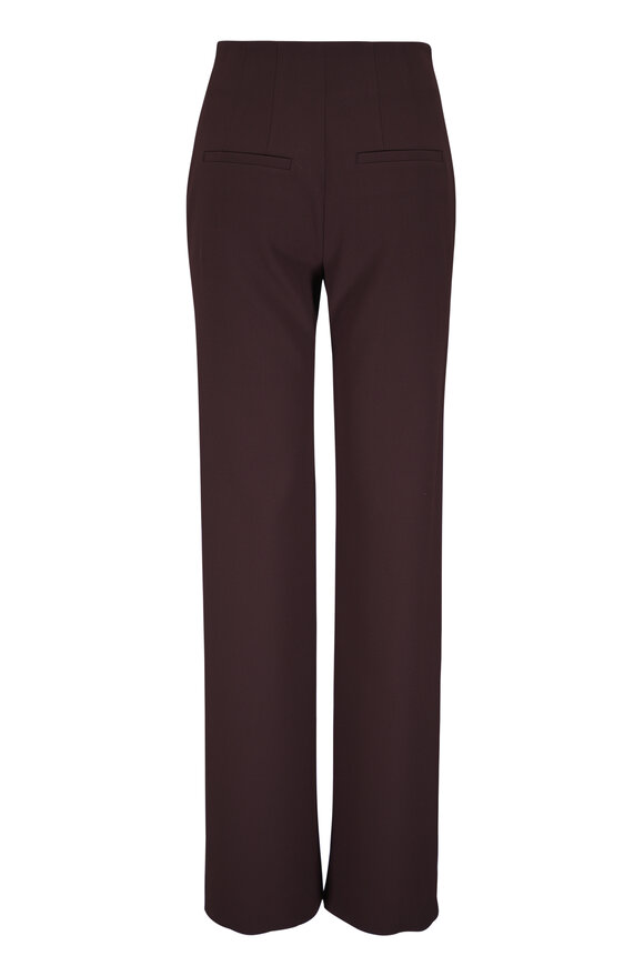 Veronica Beard Carys Brown Straight-Leg Pant - view 2
