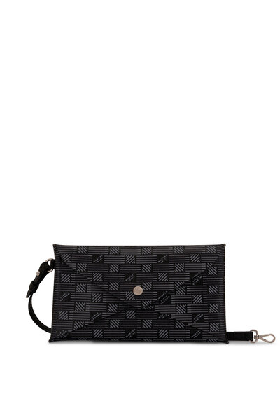 E198 M プラダスポーツ ラバーロゴ ストレッチ イタリア製 レディース Prada - Black Saffiano Sport Passport Holder | Mitchell Stores
