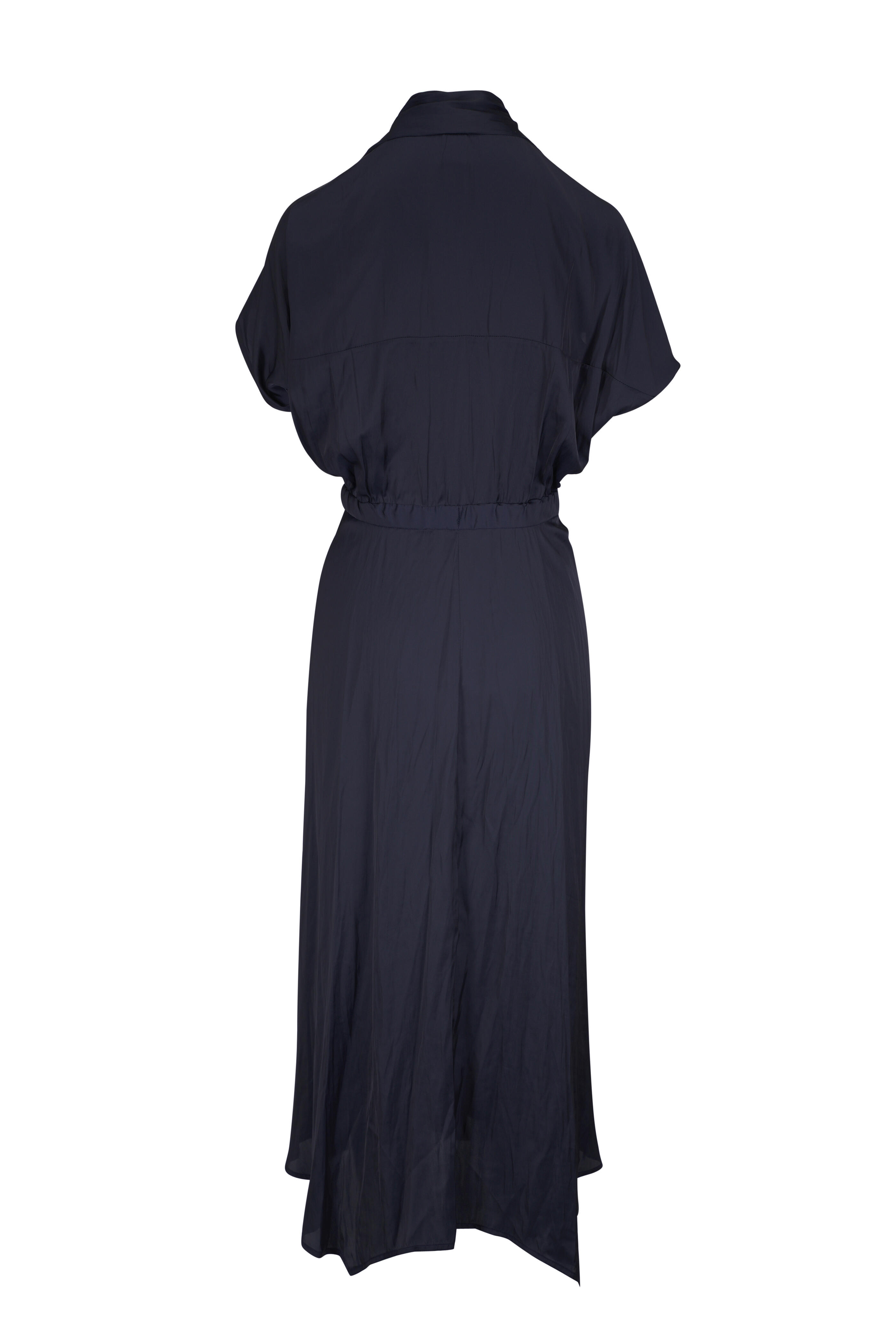 Zero+Maria Cornejo ワンピース ネイビー Zero + Maria Cornejo - Maki Wave Navy Midi Dress