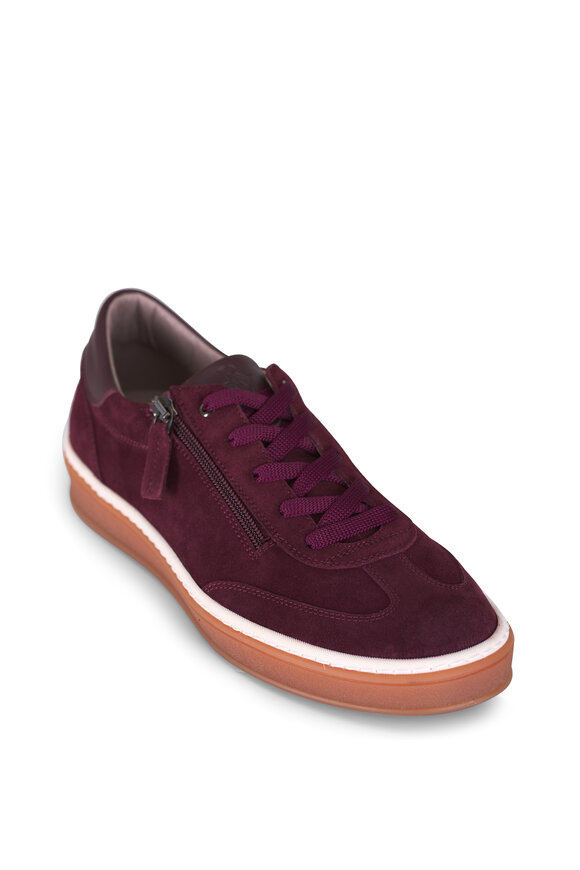 Ron White Ilya Burgundy Suede Sneaker - view 1