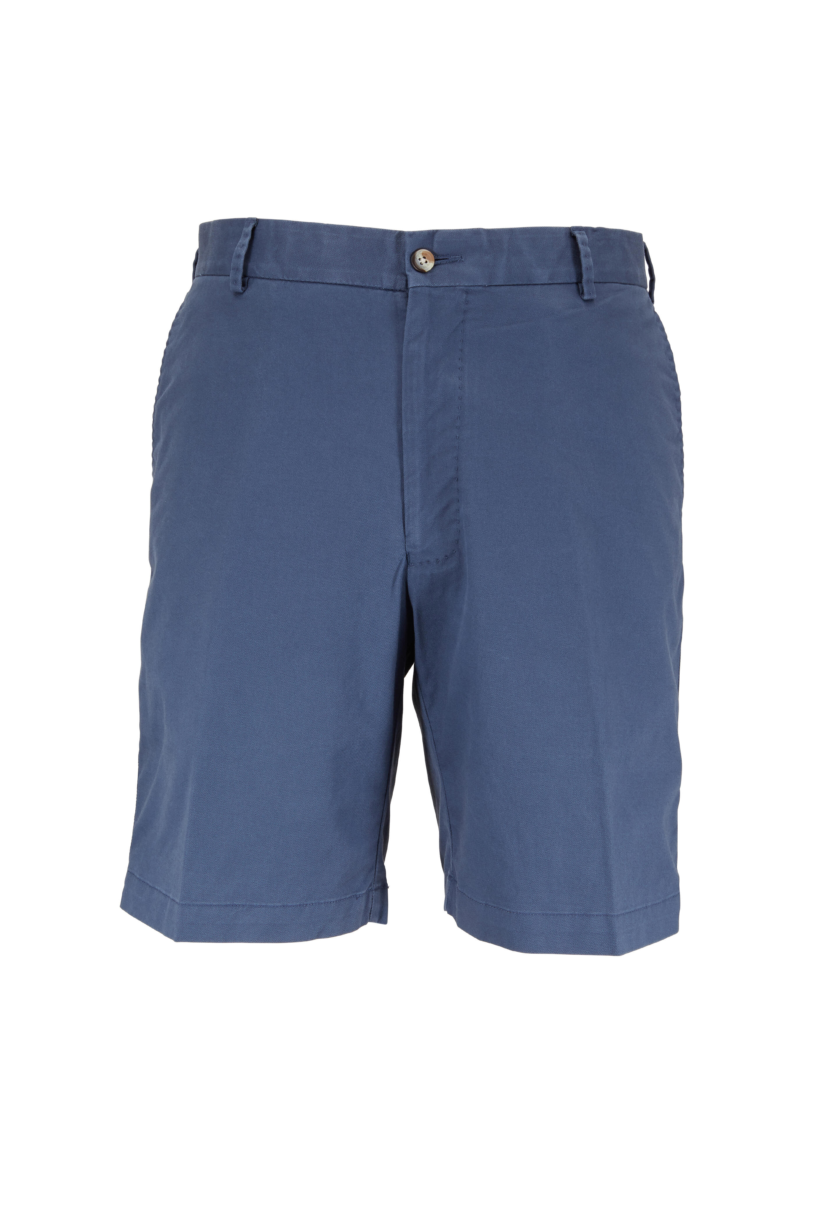 Peter Millar - Navy Blue Soft Wash Stretch Twill Shorts - view 1