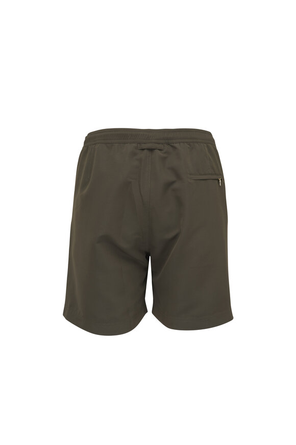 Orlebar Brown Bay Leaf Damson Stripe Swim Trunks - view 2