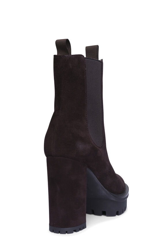 Gianvito Rossi Moka Suede Short Boot - view 5