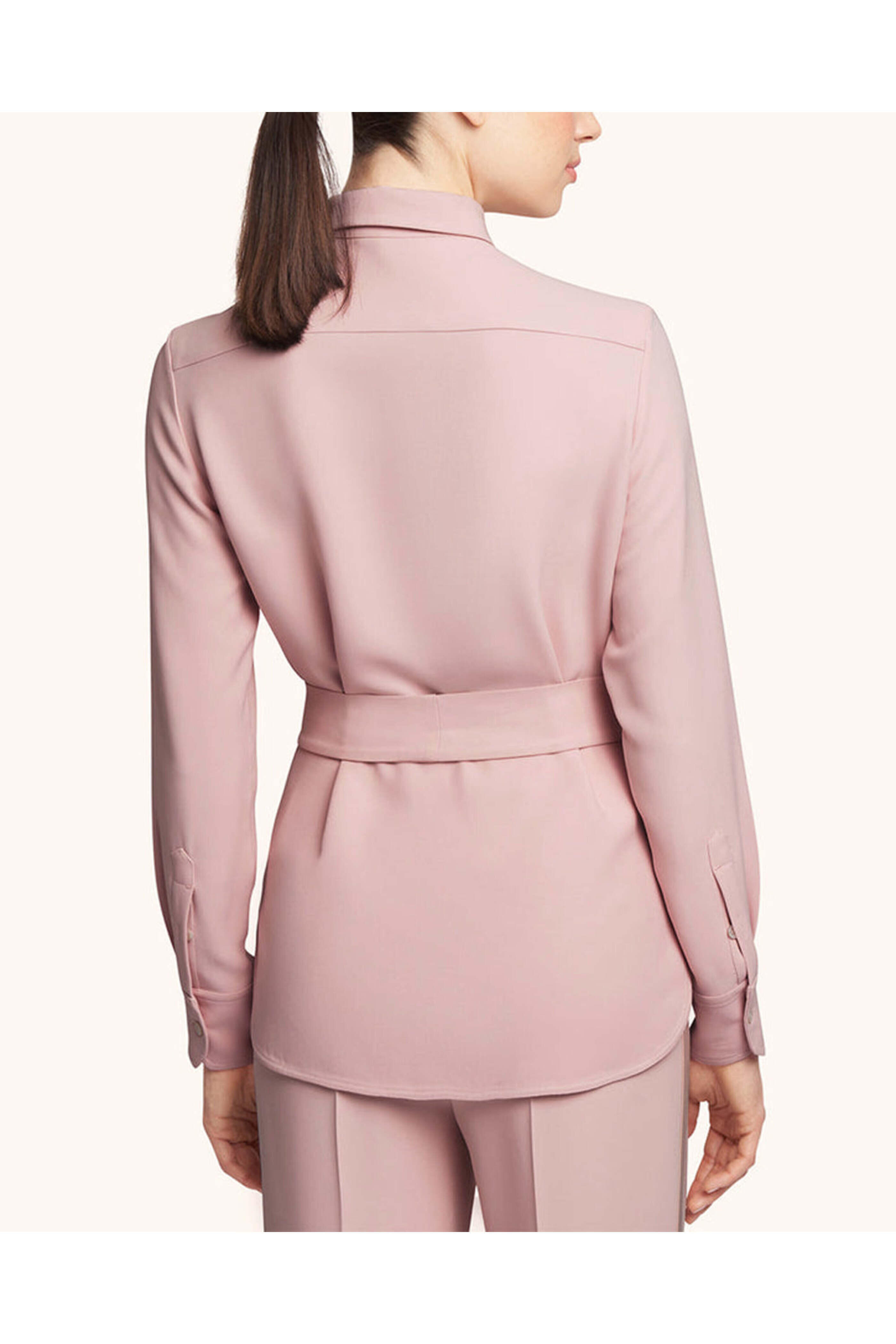 Kiton - Rose Long Sleeve Belted Blouse