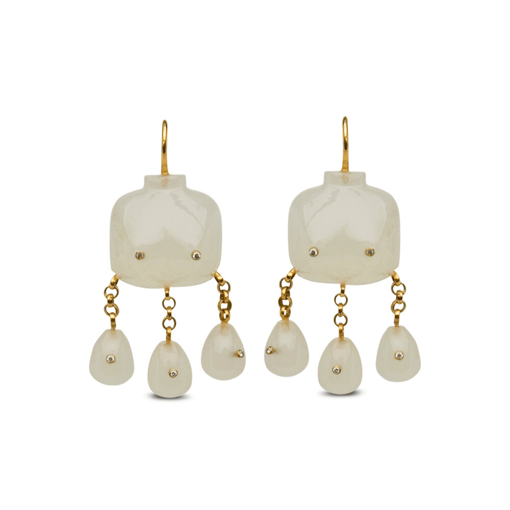 Carla Rockmore Designs Moonstone Victorian Goddess Earrings