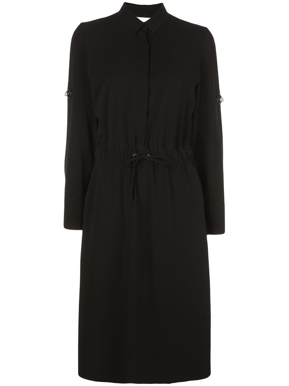 Akris Punto - Black Drawstring Waist Jersey Dress