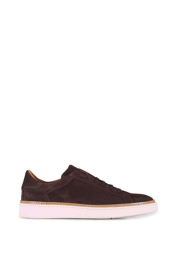 Ron White Derrek Chocolate Suede Low Top Sneaker - view 6