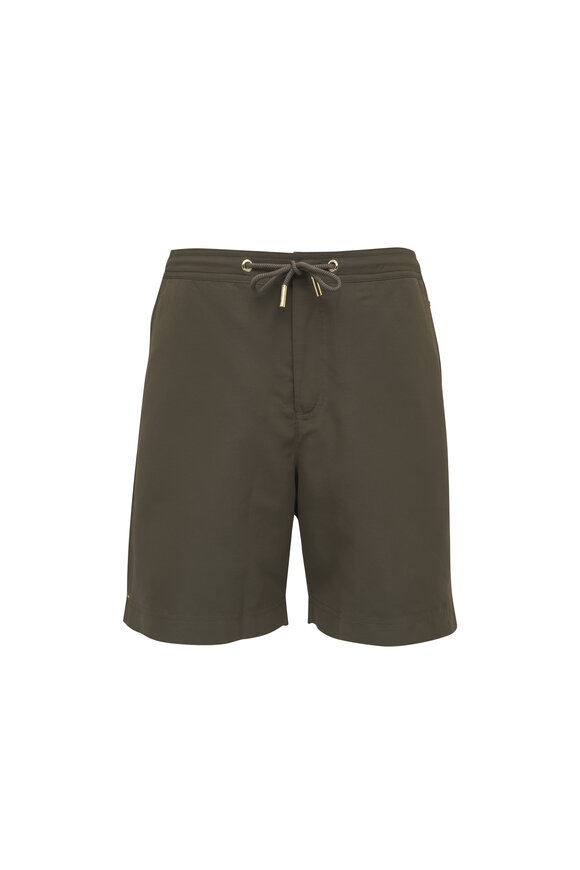 Orlebar Brown Bay Leaf Damson Stripe Swim Trunks