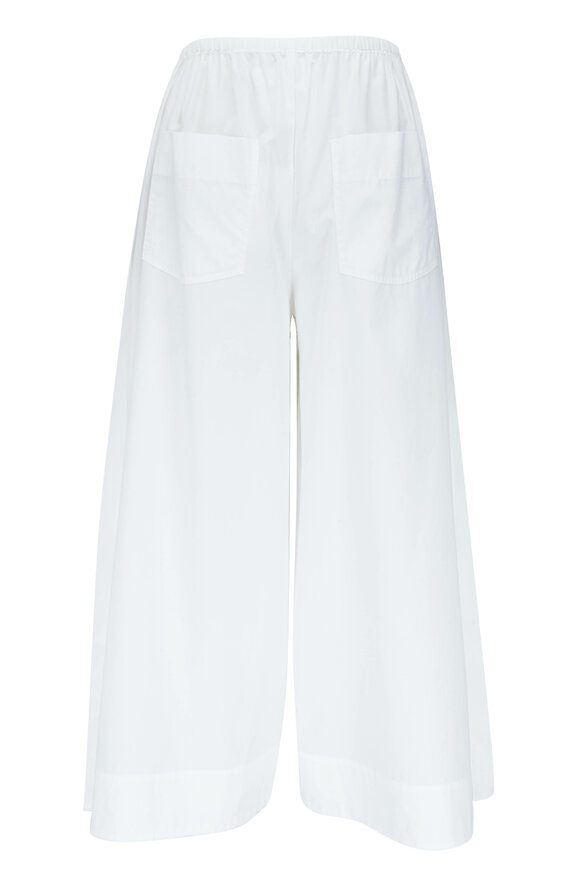 Vince - White Side Slit Cotton Culottes