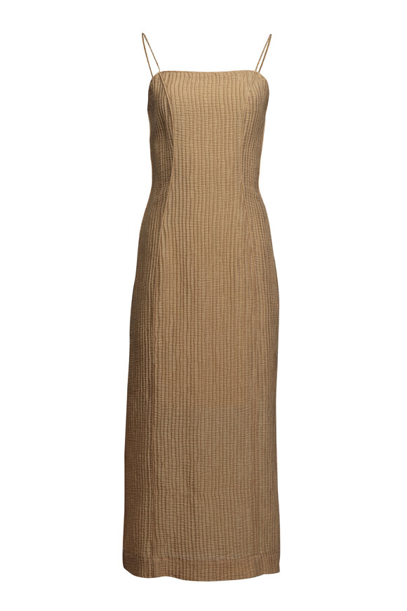 ワンピース [ENTHE FOVE] Natural Cotton Sleeveless Dress Sleeveless Cotton Tee Dress — Vanilla – La Garçonne