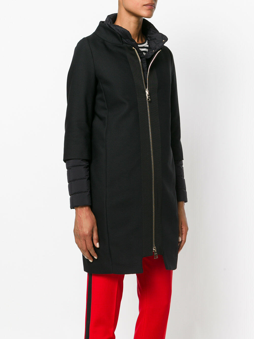 Herno - Black Padded City Cocoon Coat