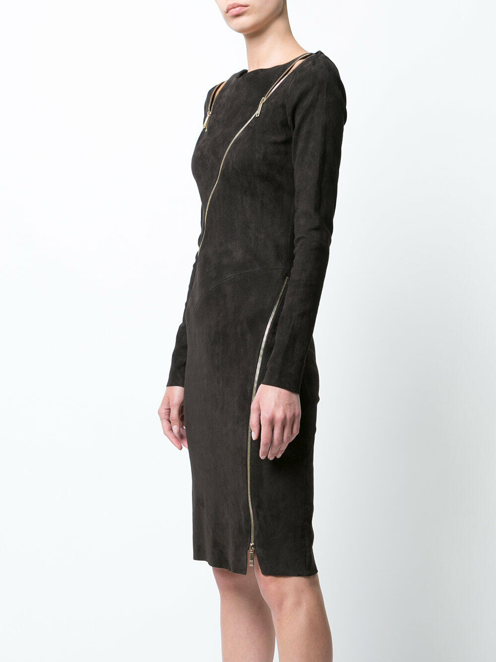 ★CERRIC★WAVE LONG SLEEVELESS DRESS★1572★Grey★韓国★人気 Viscose Blend Compact Knit Chiffon Sleeve Maxi Dress | Karen
