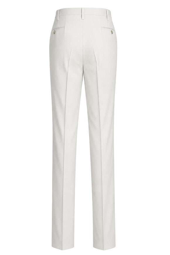Cesare Attolini Stone Cotton & Wool Dress Pant - view 2