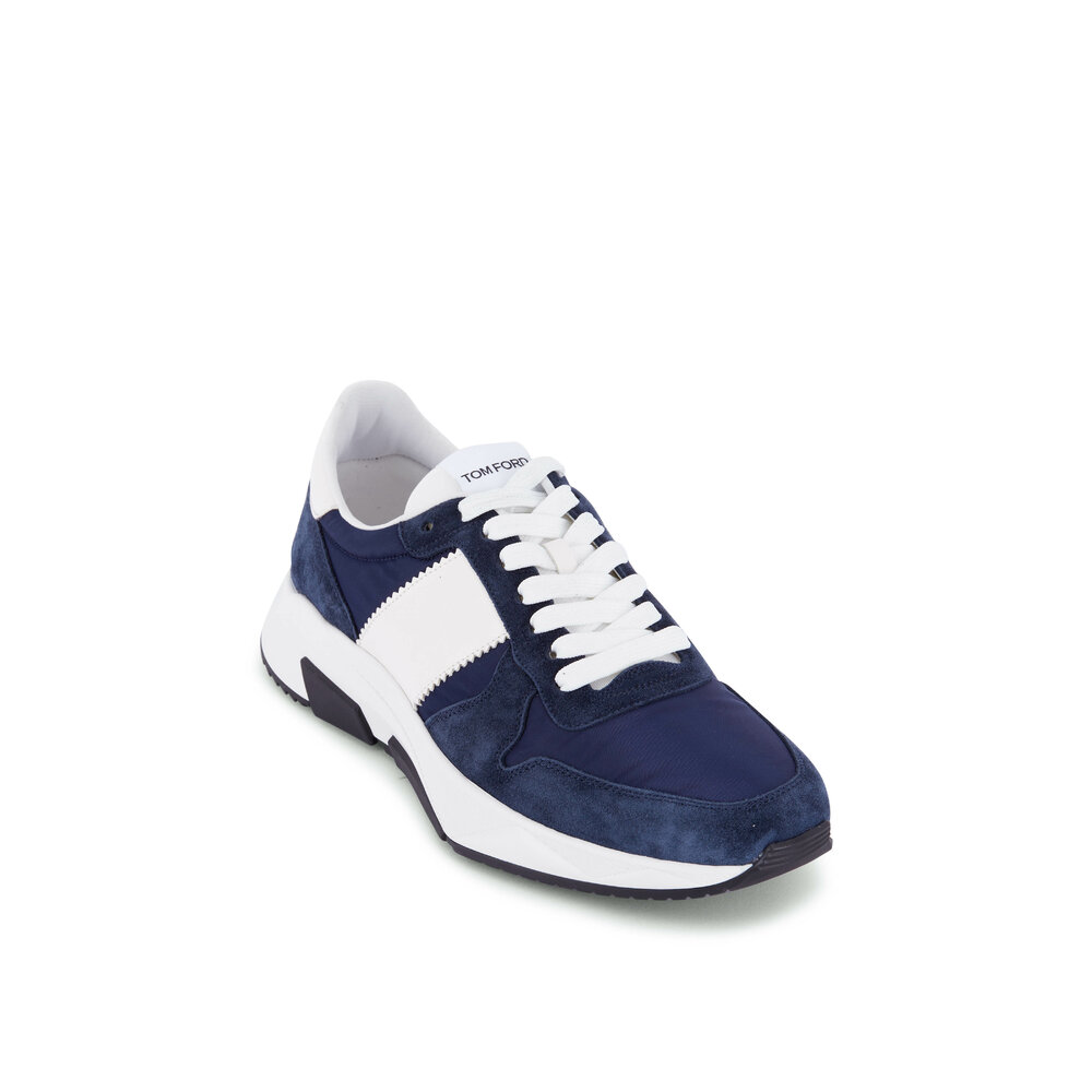 Tom Ford - Indigo & White Trainer | Mitchell Stores
