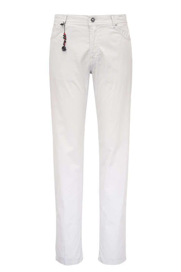 Marco Pescarolo Beige Cotton & Silk Five Pocket Pant