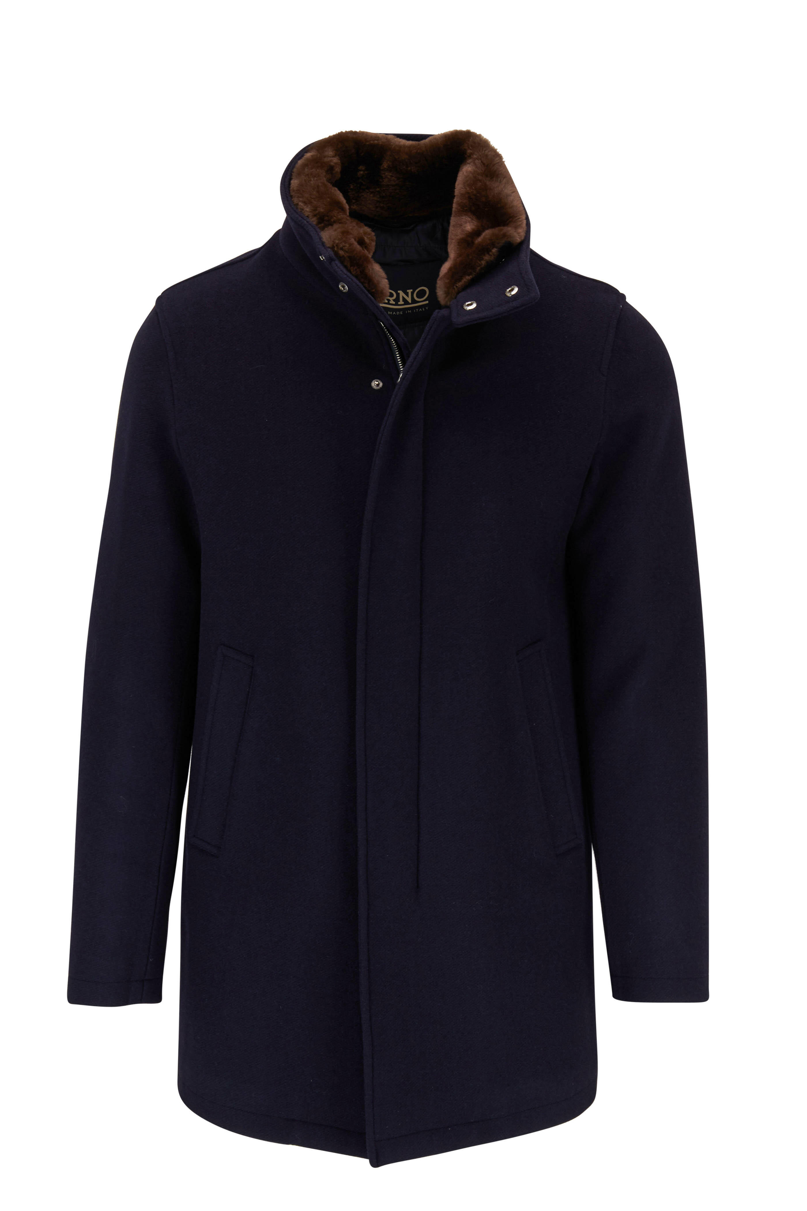 Herno - Navy Blue HernoTech Wool Coat | Mitchell Stores Herno - Navy Blue HernoTech Wool Coat | Mitchell Stores