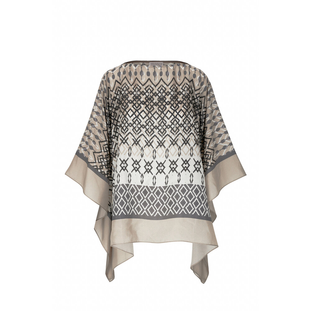 スカーフ BRUNELLO CUCINELLI Cotton foulard with Herbarium print Brunello Cucinelli Herbarium Print foulard | Nordstrom