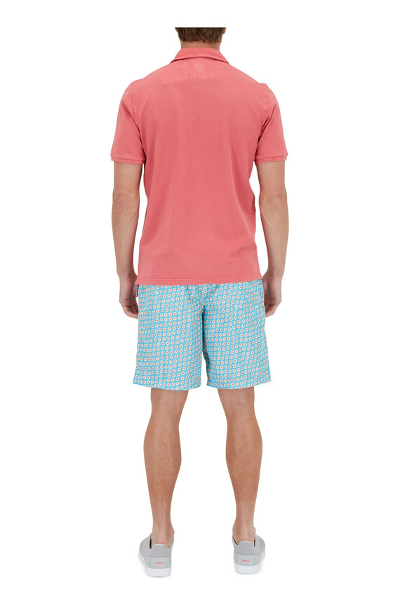 Fedeli - Blossom Teal & Orange Swim Trunks