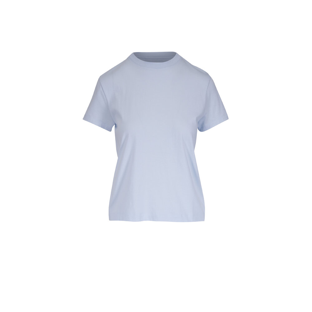 Vince - Sky Powder Pima Cotton Crew Neck T-Shirt