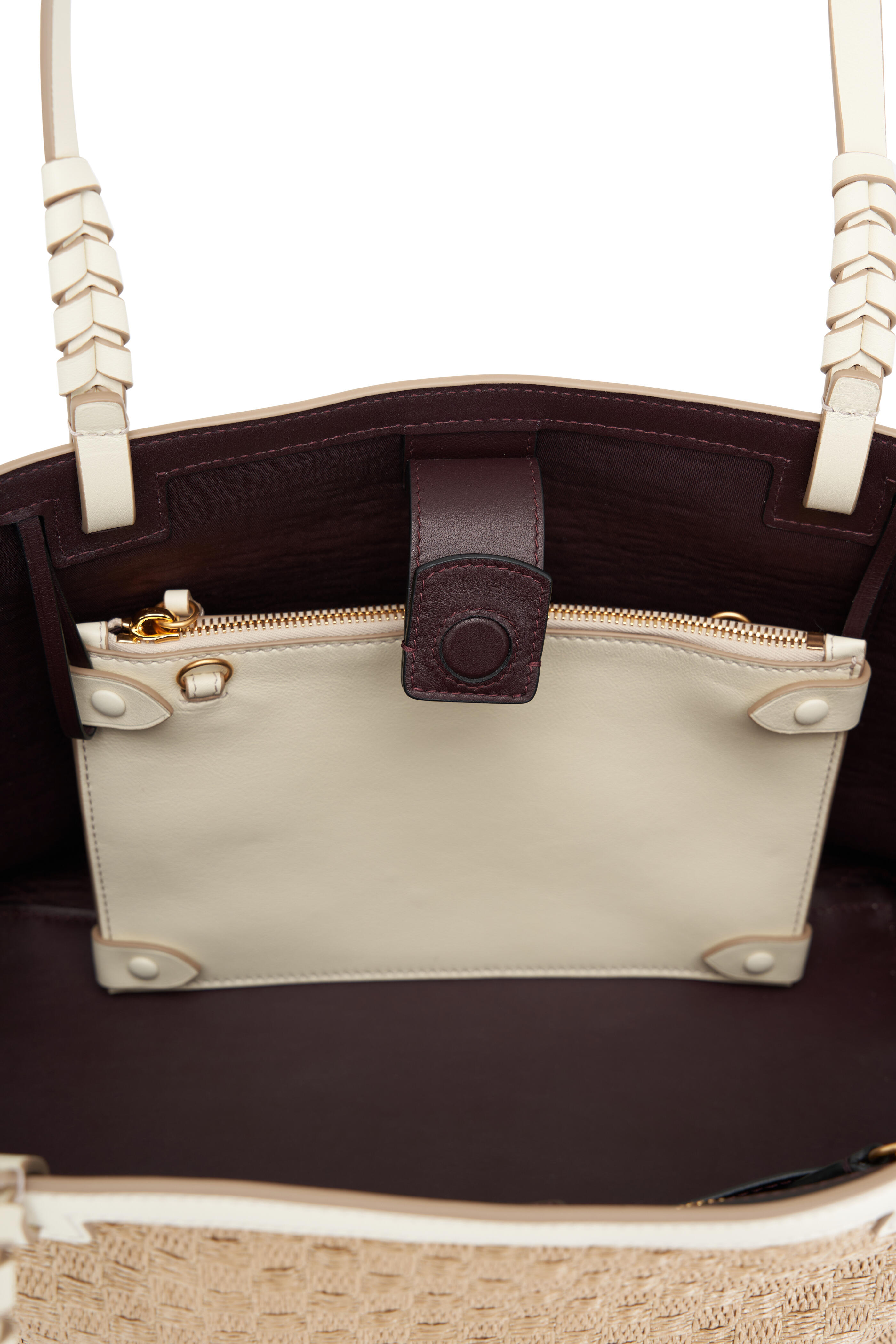 Métier - Cala 32 Sahara & White Sand Woven Shoulder Bag