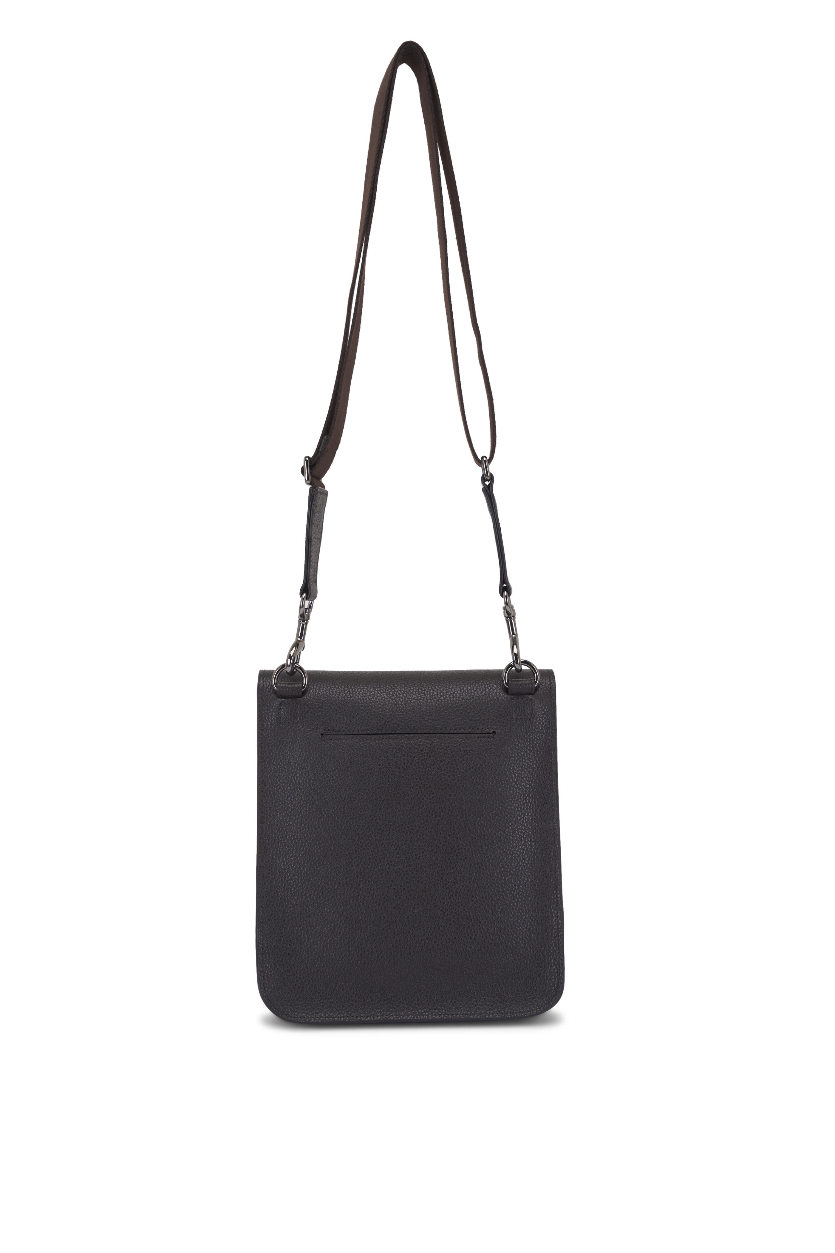 Akris - Little Anouk Mocca Leather Messenger Bag